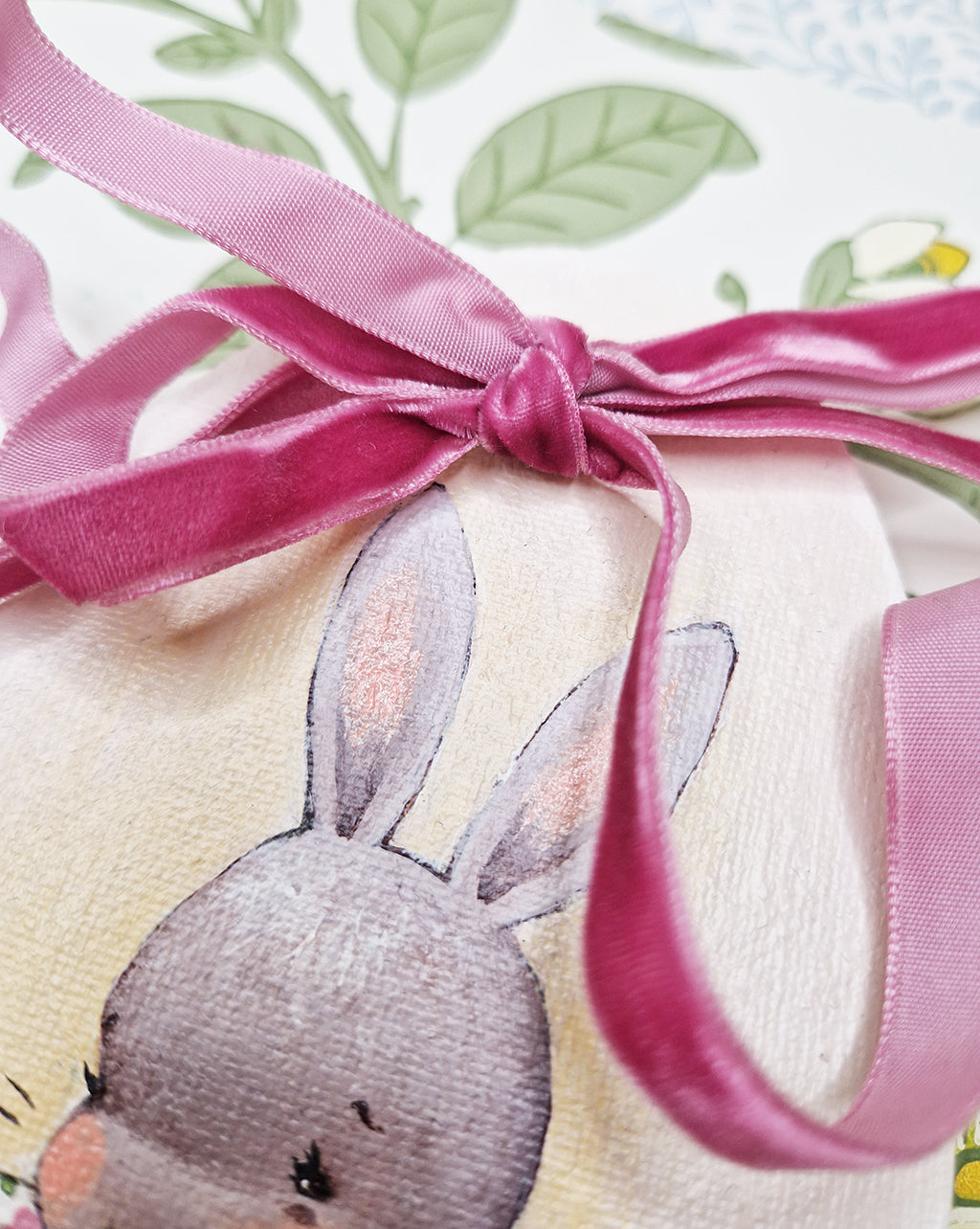 Hand Painted Canvas Painting - Ruffles Rabbit