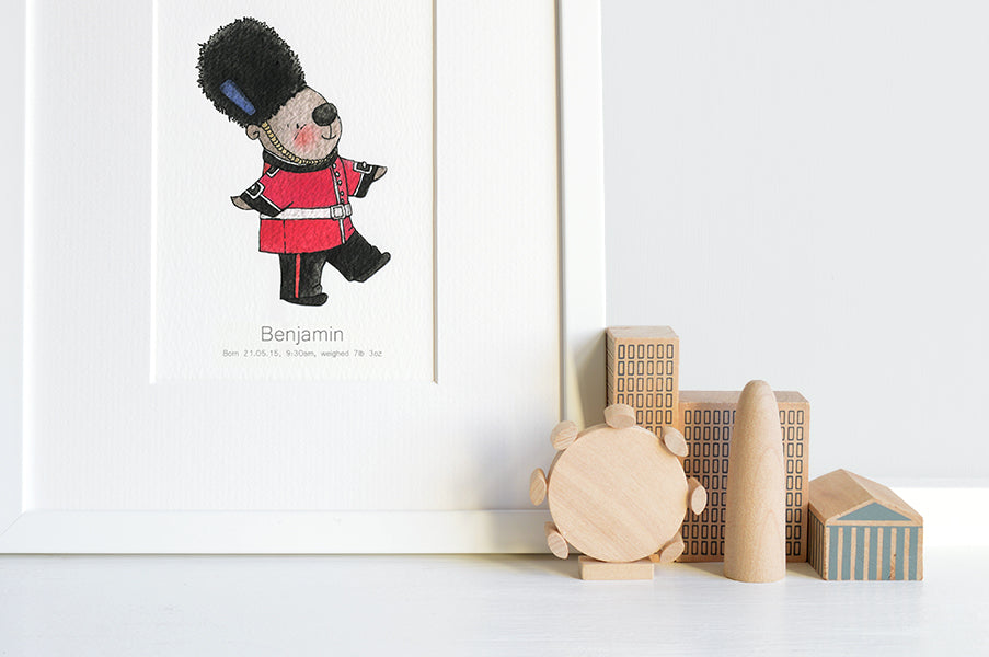 Children's Queens Guard Beefeater Bear Print