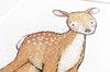 Newborn Baby Deer Print for Woodland Nursery Decor