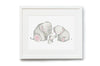 Children&#39;s Illustrated Elephant Family Picture