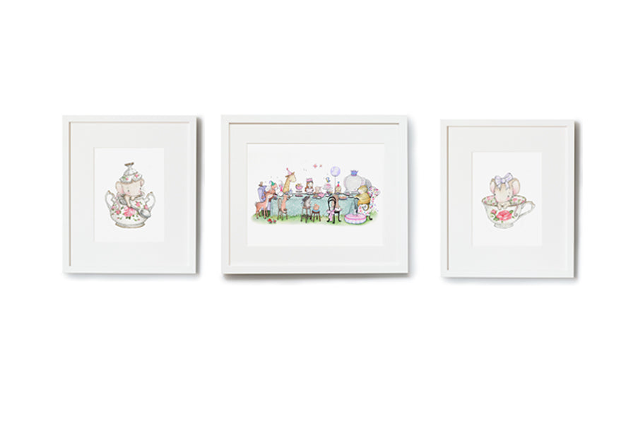 Enchanted Tea Wall Art Set for Girl's Bedroom (Copy)