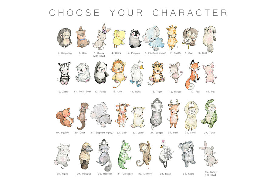 Fingerprint Activity Art Print for Baby Shower Gift