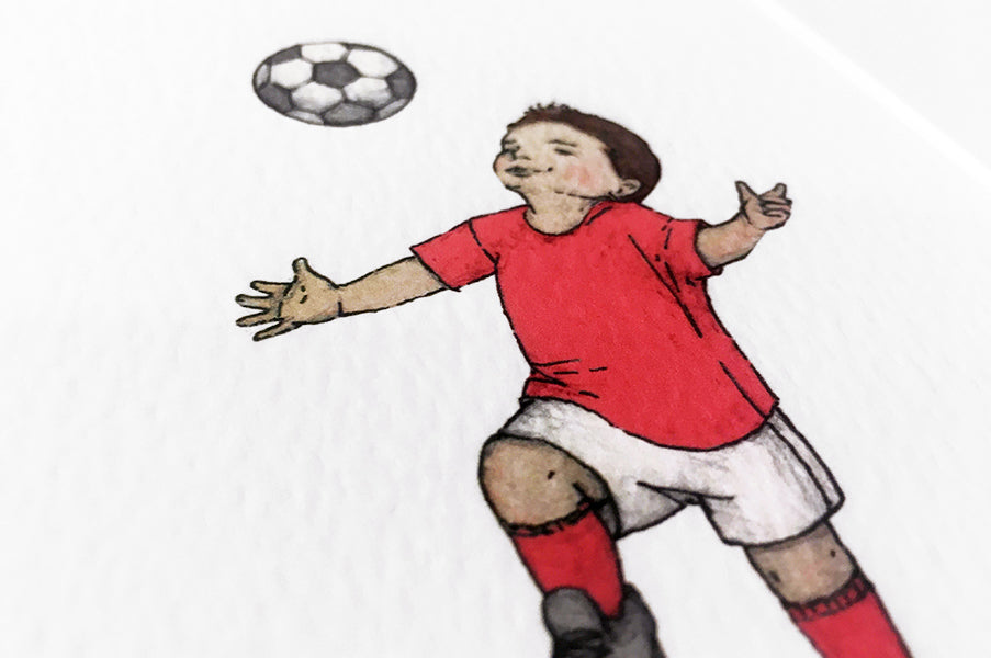 Custom personalised Children's Footballer picture