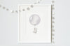 Gender Neutral Grey Round Balloon Nursery Art Print