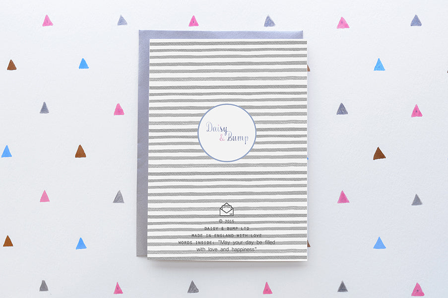 Hip-hippo-horray it's Baby's Christening Day Card