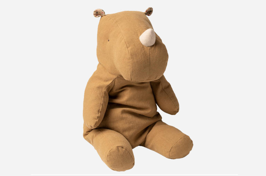 Maileg Large Umber Rhino Children's Soft Toy