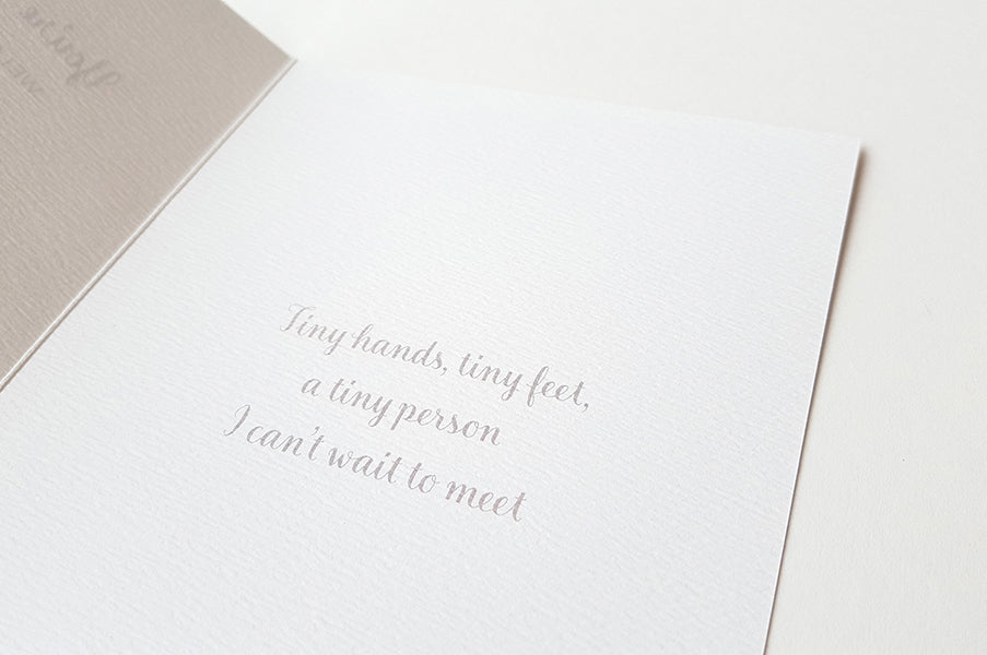 You're p-p-p-perfect Penguin New Baby Card