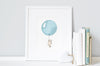 Ocean Balloon Set of Nursery Prints