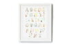 Neutral Woodland Animal Alphabet Picture for Children&#39;s Room