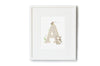 Personalised Neutral Children&#39;s Woodland Letter Print