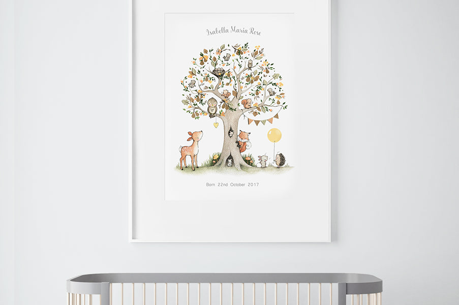 Big Pear Tree Picture for a Child's Bedroom Wall