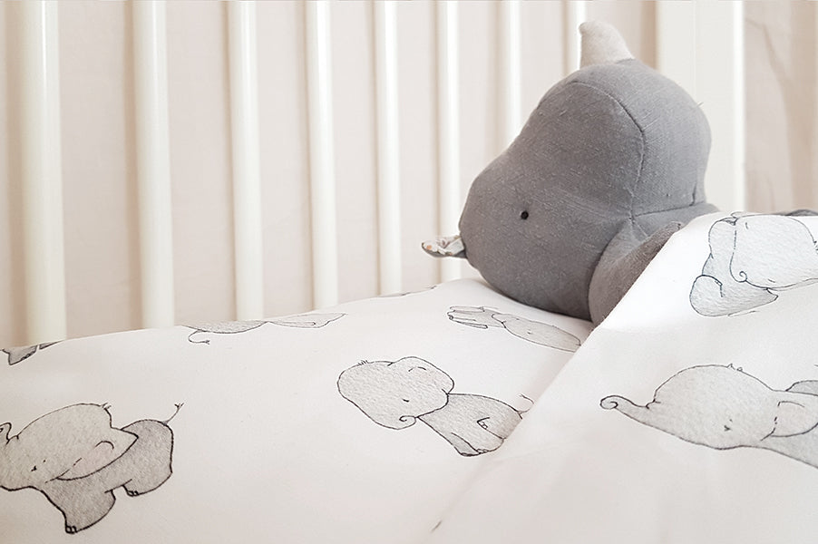 Children's baby elephant Cot Bed Duvet Set