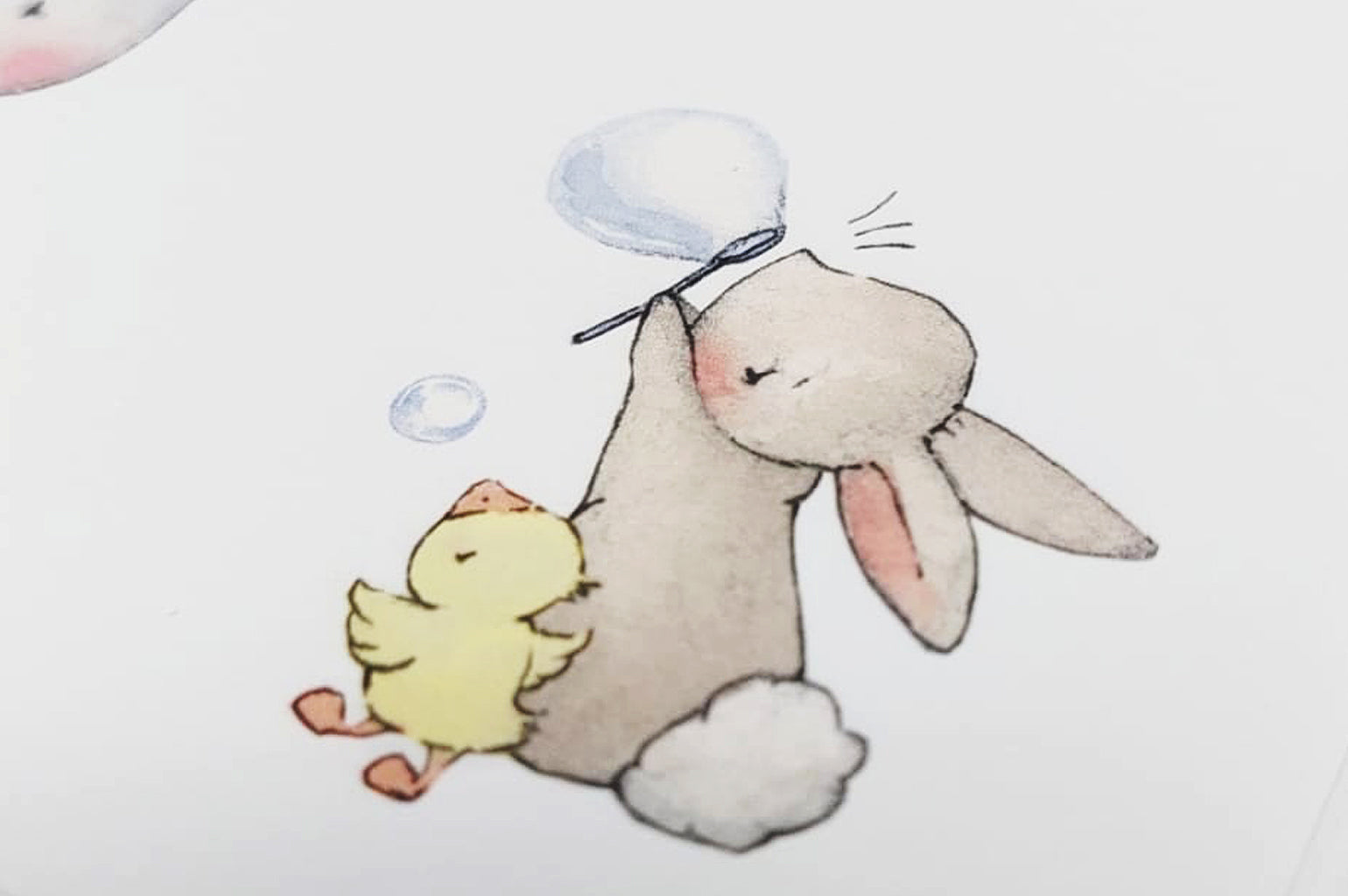 Children's bathroom wall art print set