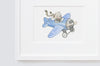 Children&#39;s Classic Blue Airplane Picture for a baby boy nursery
