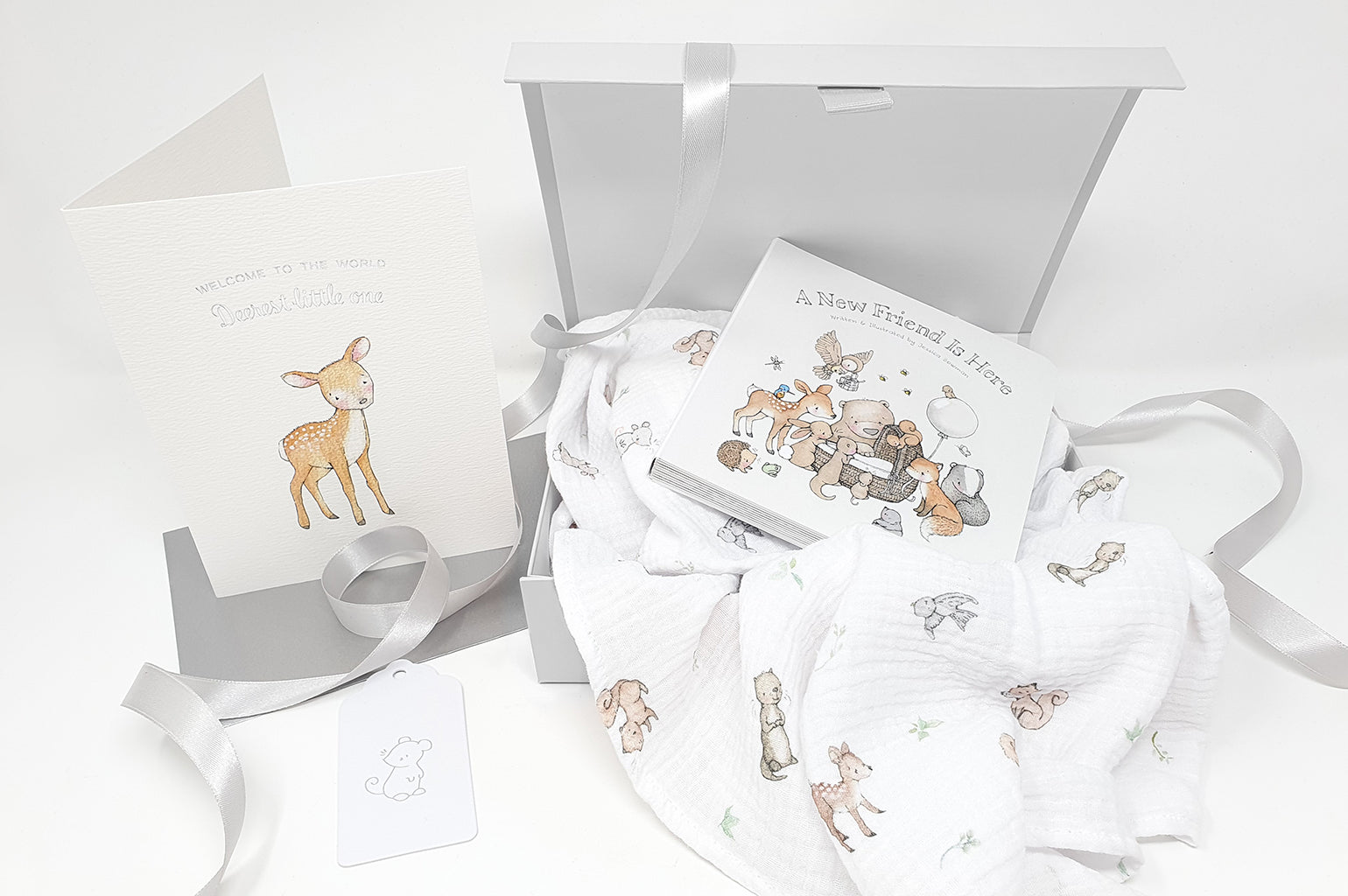 'A New Friend' Newborn Baby Gift Box Set
