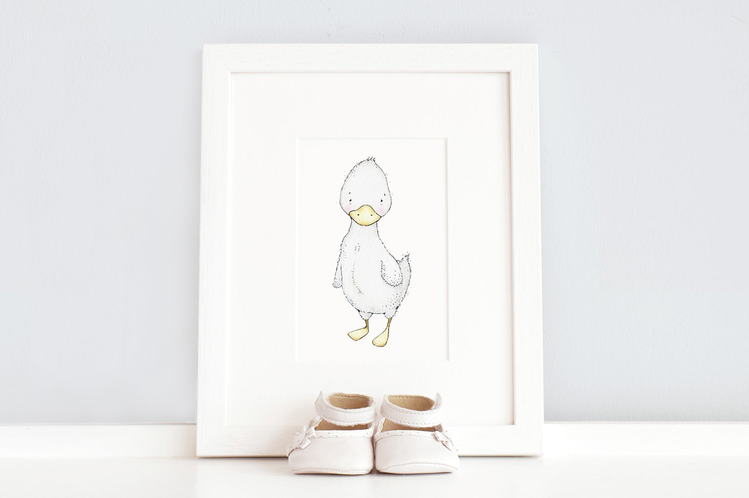 Newborn Baby Duckling Art Print