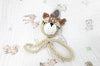 Crochet baby deer fawn dummy pacifier clip
