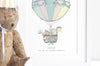 Children&#39;s Hot Air Balloon Journey Nursery Print