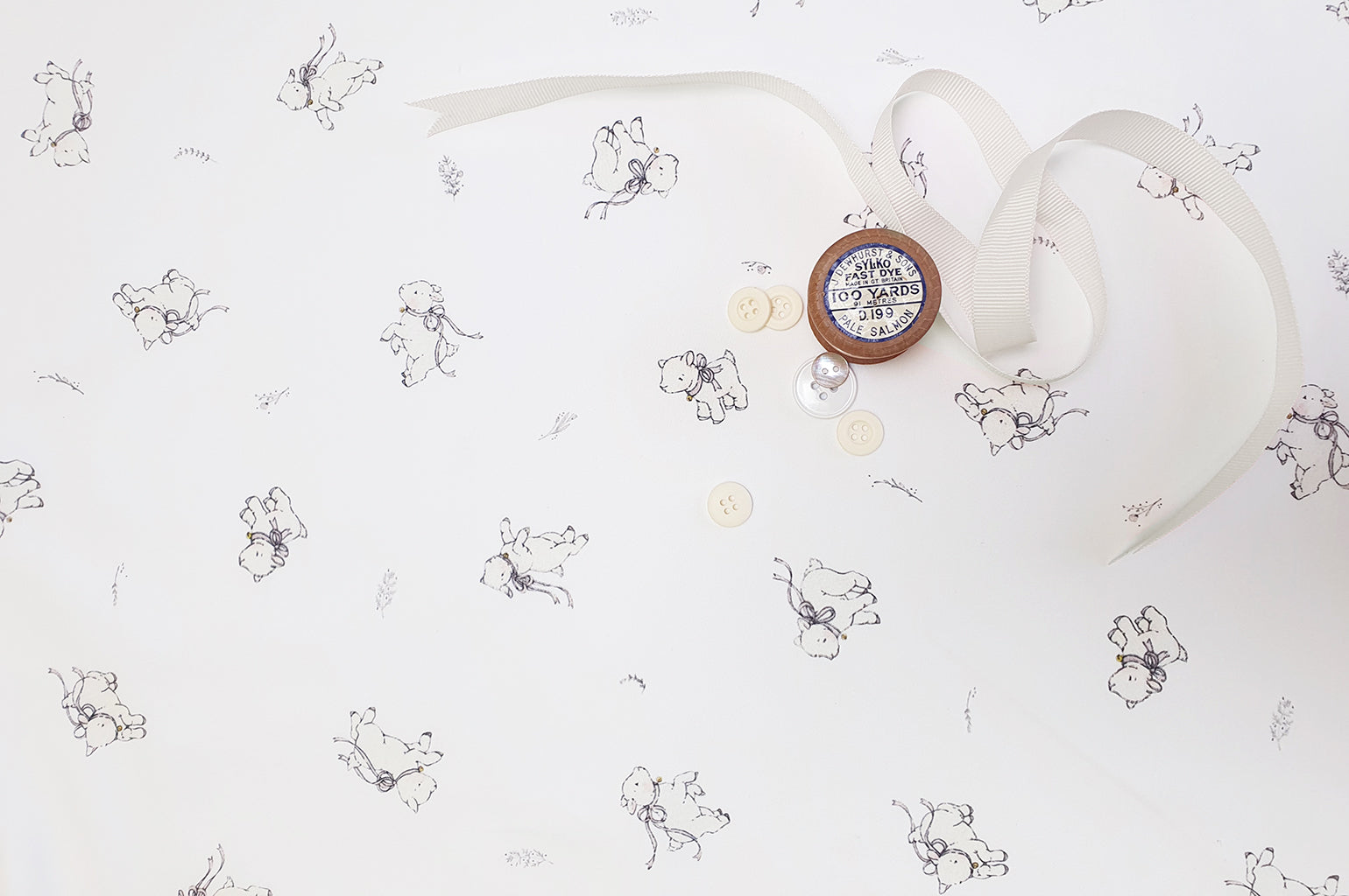 Children's Counting Sheep Cotton Fabric