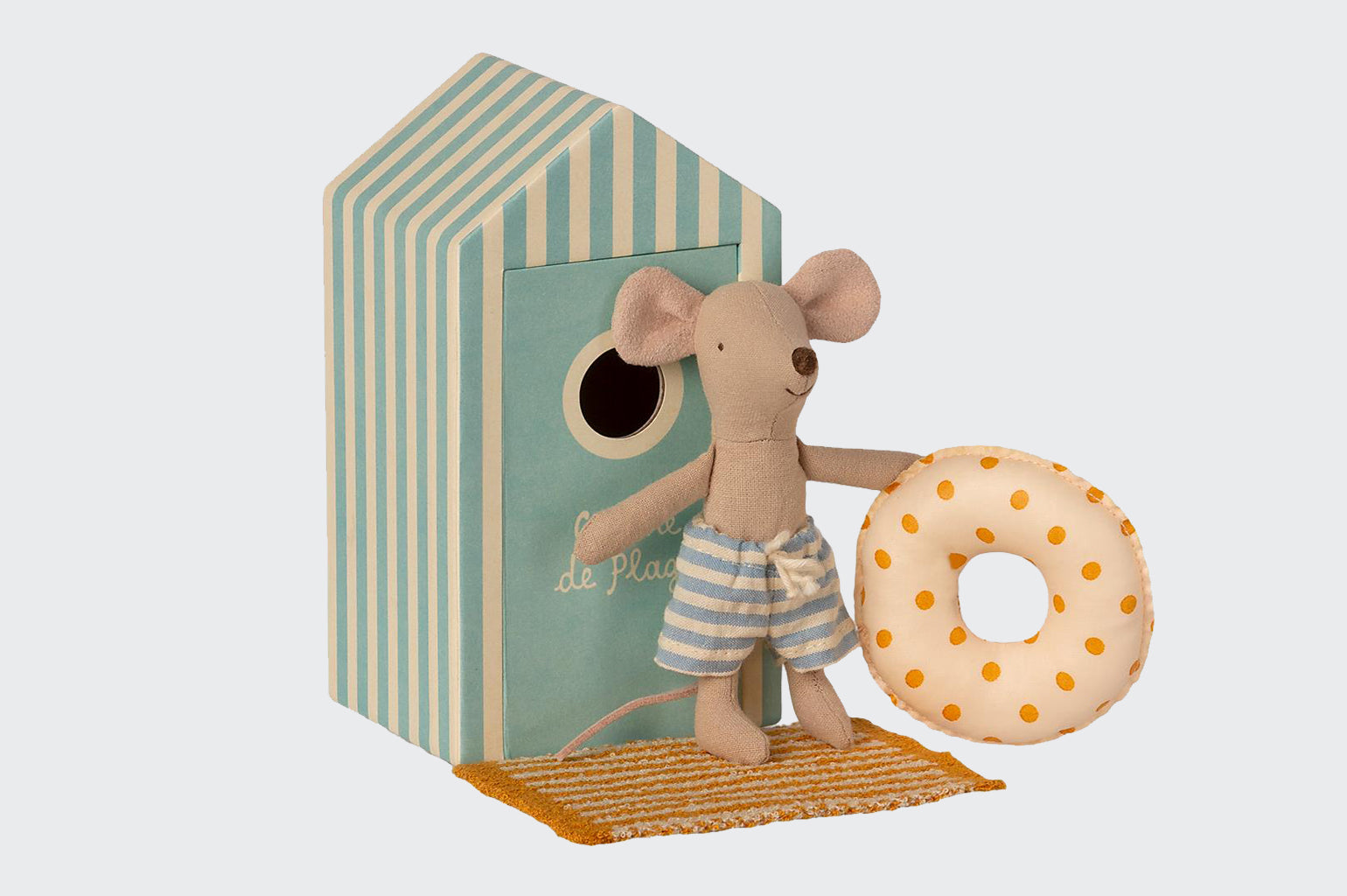 Maileg beach cabin mice toy - little brother mouse
