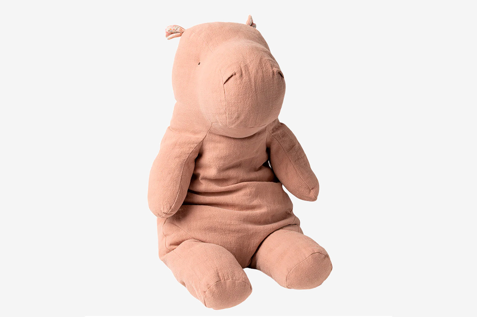 Large Dusty Rose Maileg Hippo Children's Soft Toy