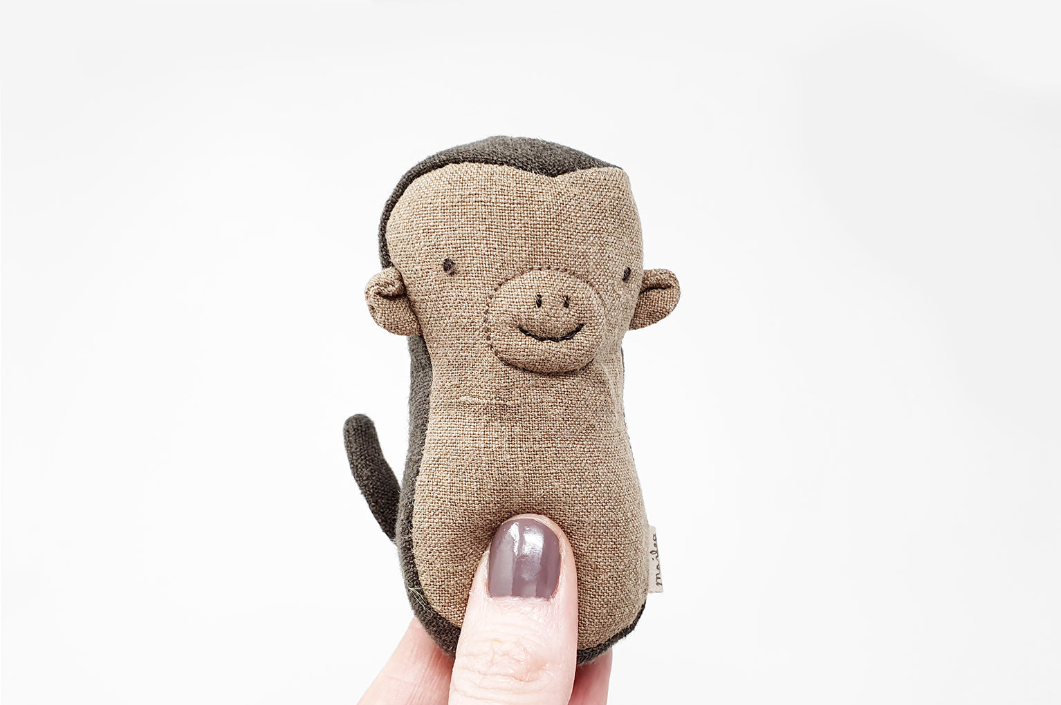 Maileg Soft Monkey Baby Rattle Toy