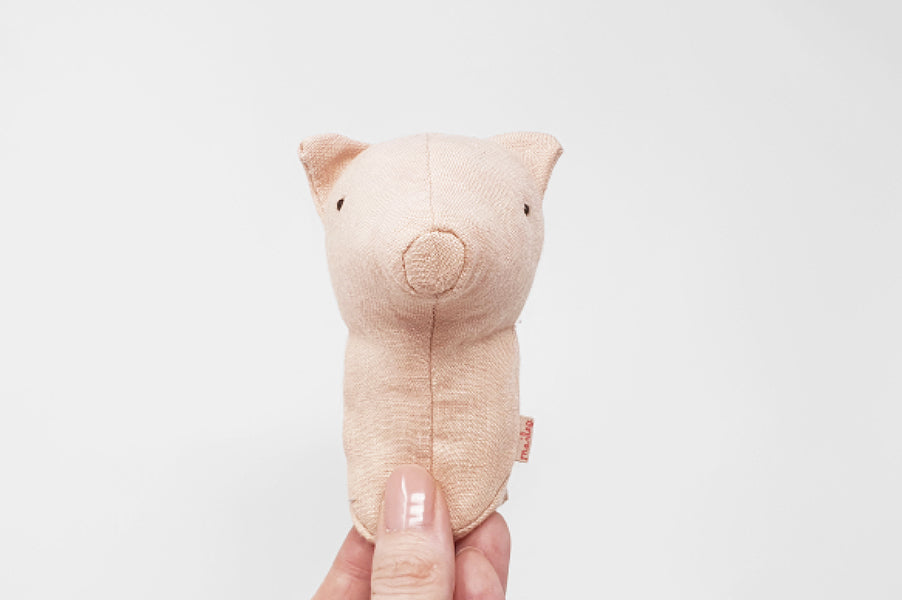 Maileg Pig Rattle for baby