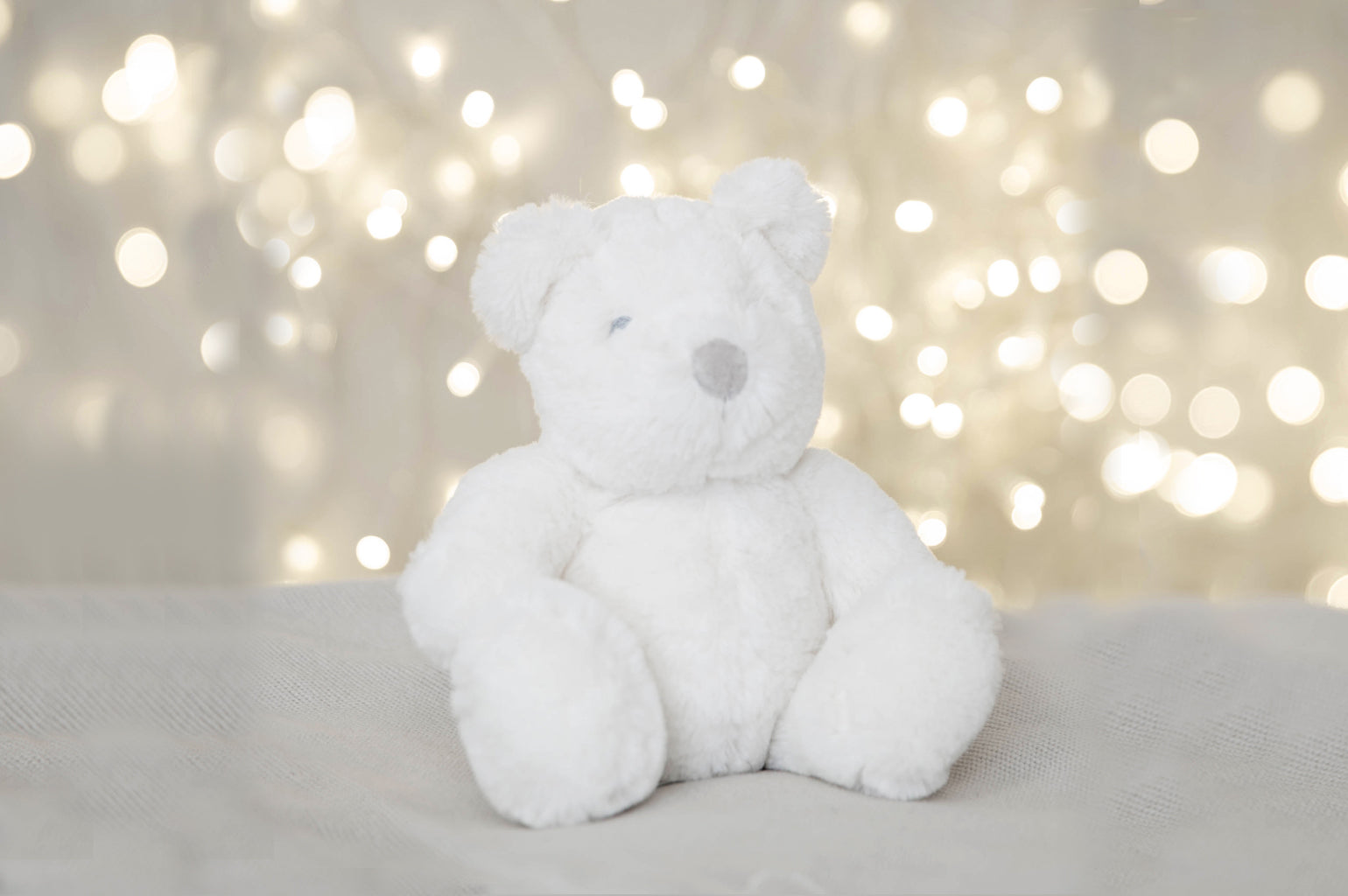 50% OFF | Medium Soft Plush White Teddy Bear Toy