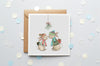 Children&#39;s Mistletoe Kisses Christmas Card