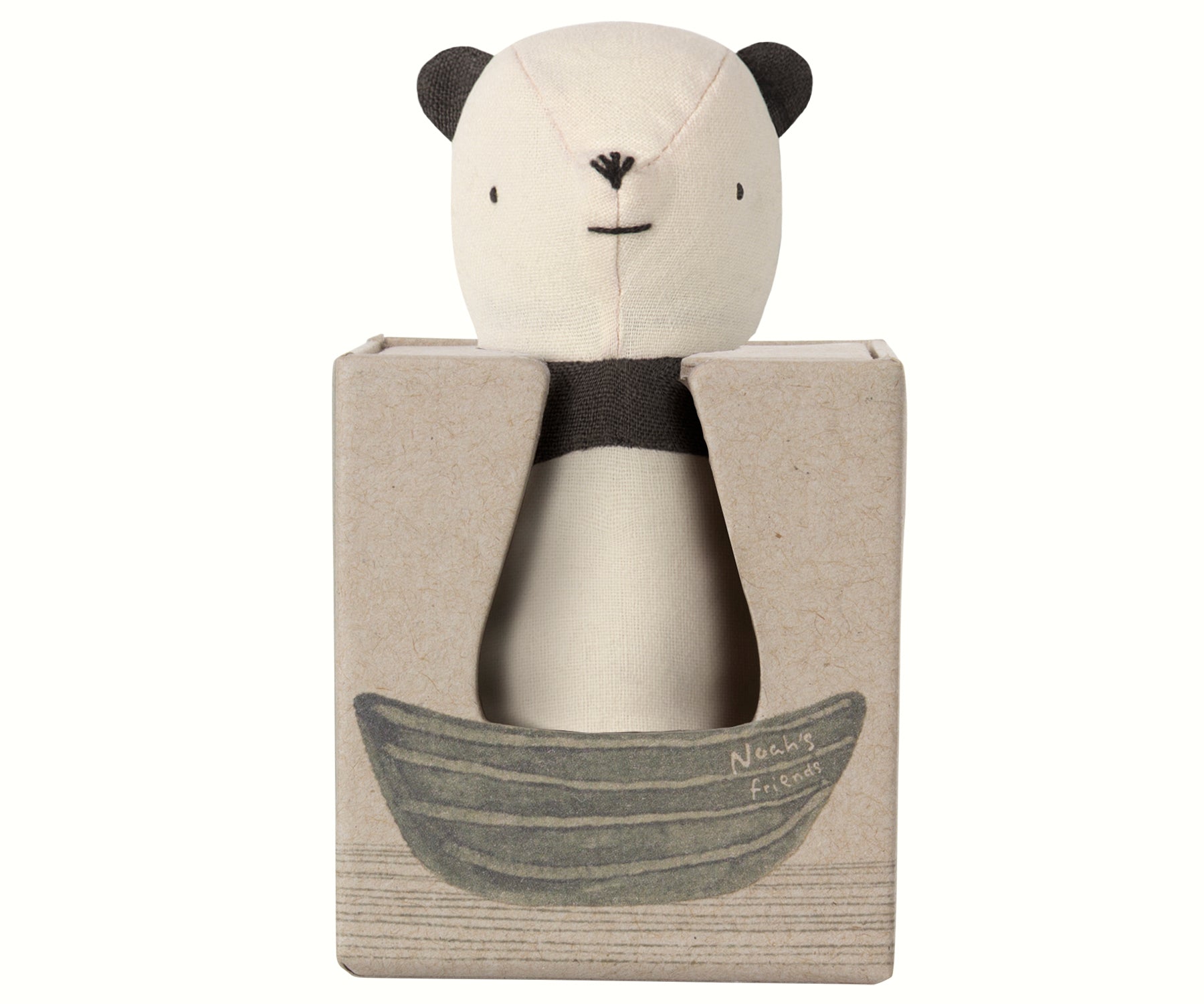 Maileg Soft Panda Baby Rattle Toy