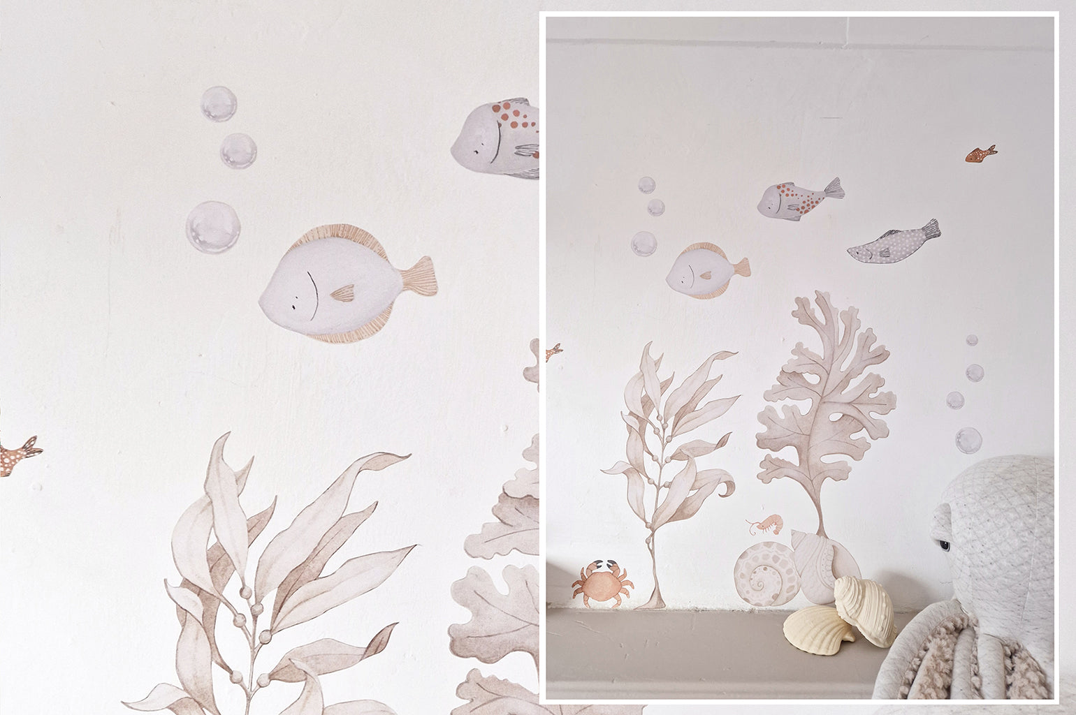Children's Ocean Sea Animals Nursery Wall Decal Sticker Set