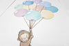 Children&#39;s Pastel Balloon Bunch Picture