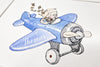 Children&#39;s Classic Blue Airplane Picture for a baby boy nursery