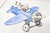 Children's Classic Blue Airplane Picture for a baby boy nursery