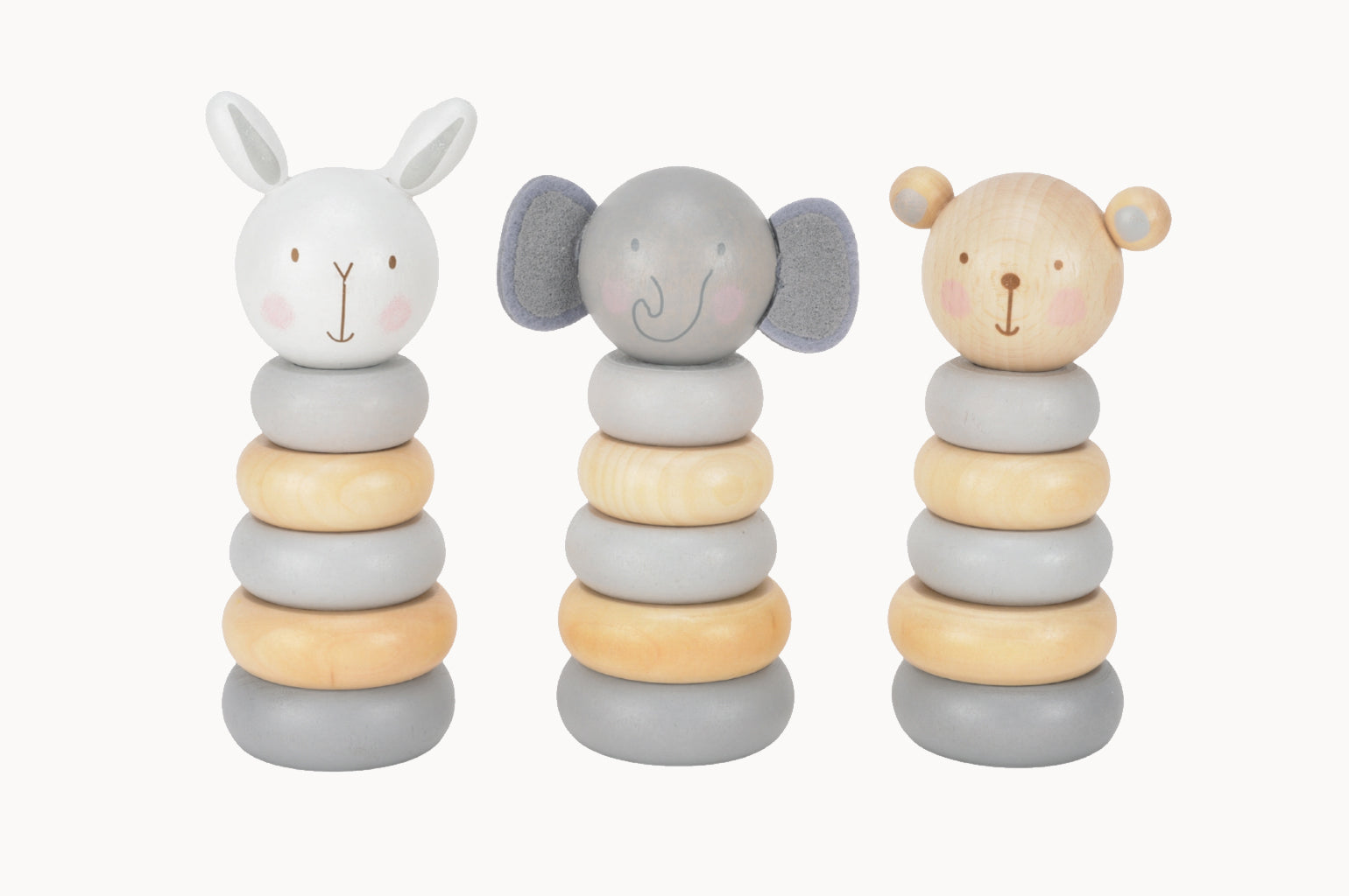 Baby Animal Wooden Stacker Toy