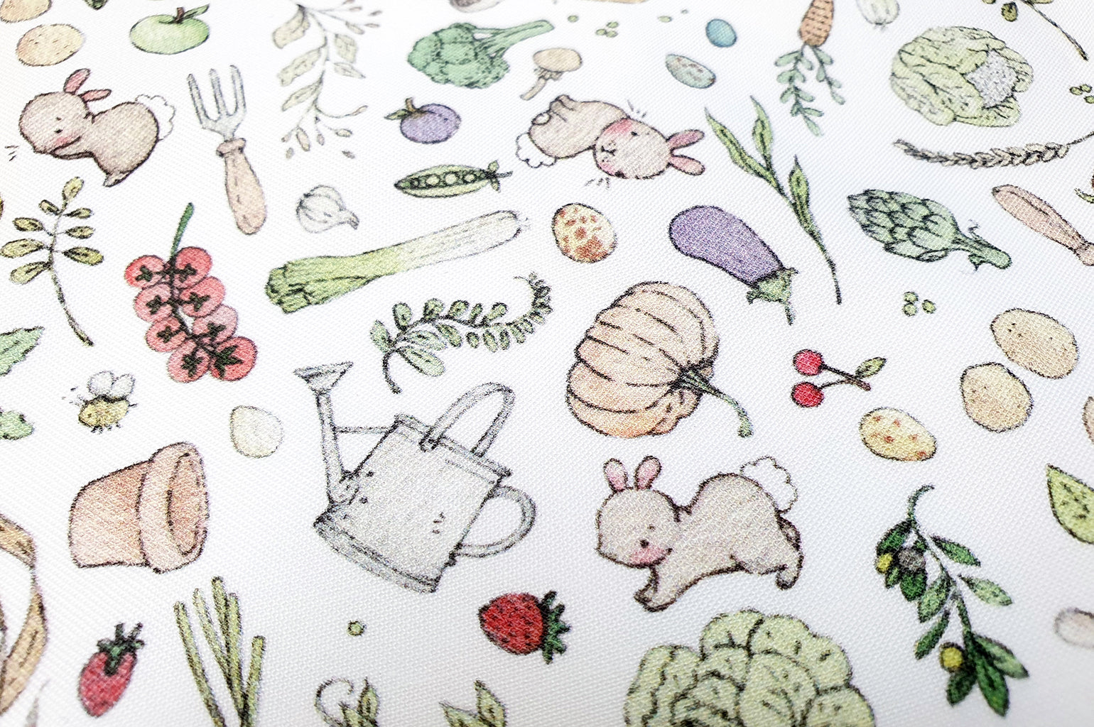 Vegetable Garden Cotton Fabric
