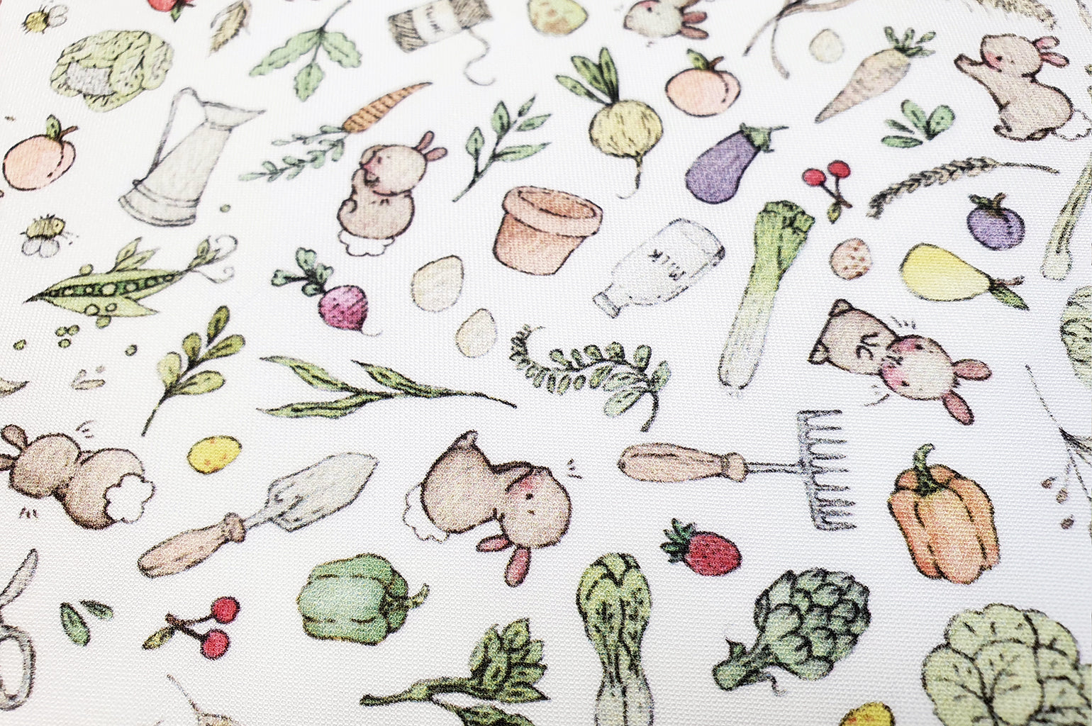 Vegetable Garden Cotton Fabric