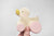 Wooden Duck Push Along Baby Toy - Pink/gold