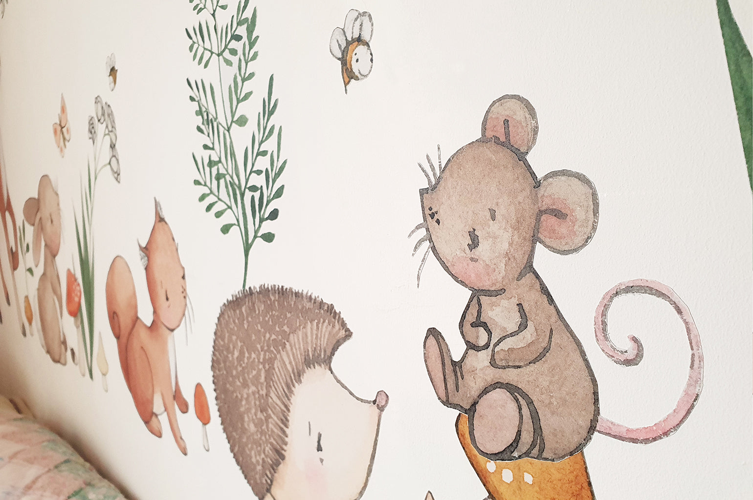 Children's Woodland Forest Animals Nursery Wall Decal Sticker Set