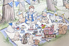 Boy&#39;s Personalised Woodland Picnic Picture