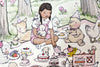 Girl&#39;s Personalised Woodland Picnic Picture