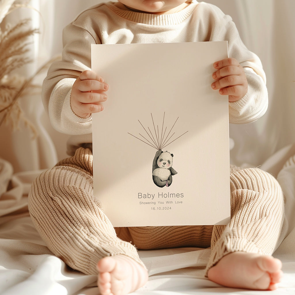 Fingerprint Activity Art Print for Baby Shower Gift