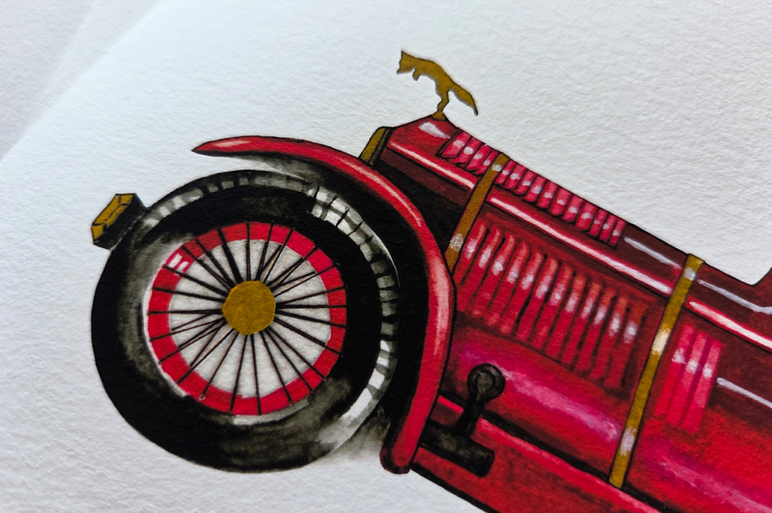 Children's Fox Racing Car Picture for Kids Room (Copy)
