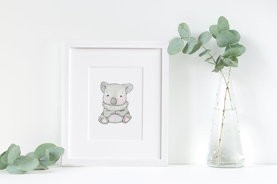 Personalised Newborn Baby Koala Picture
