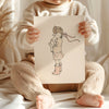 Mary Had a Little Lamb Girl&#39;s Nursery Picture