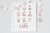Girl's Pink Woodland Counting Numbers Print