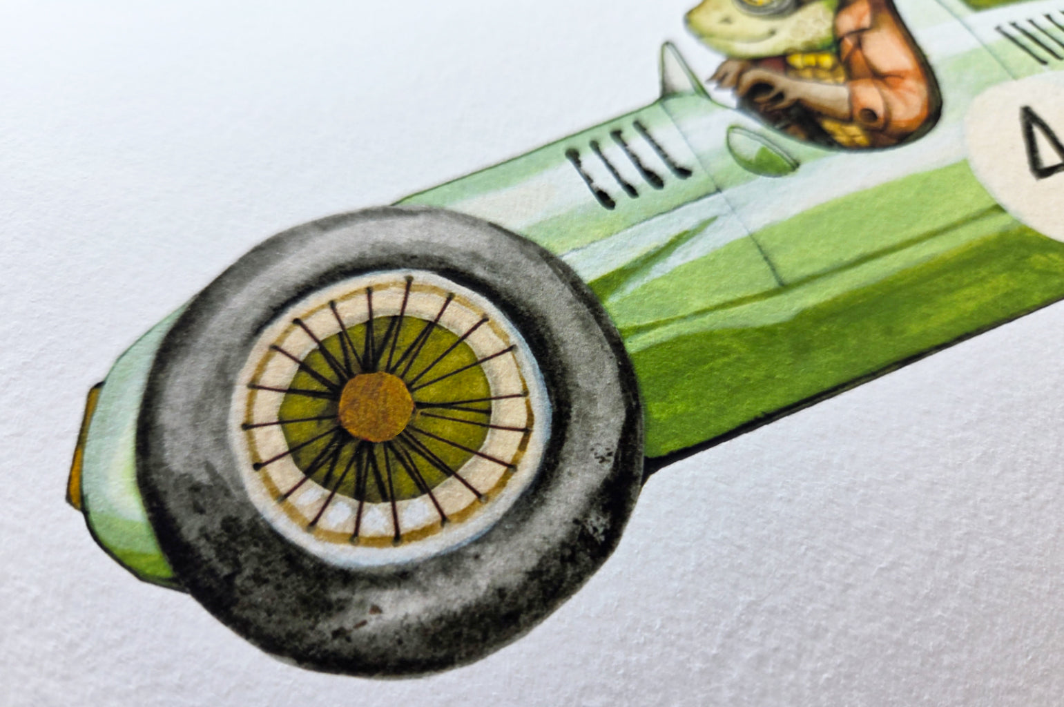 Children's Toad Racing Car Picture for Kids Room (Copy)