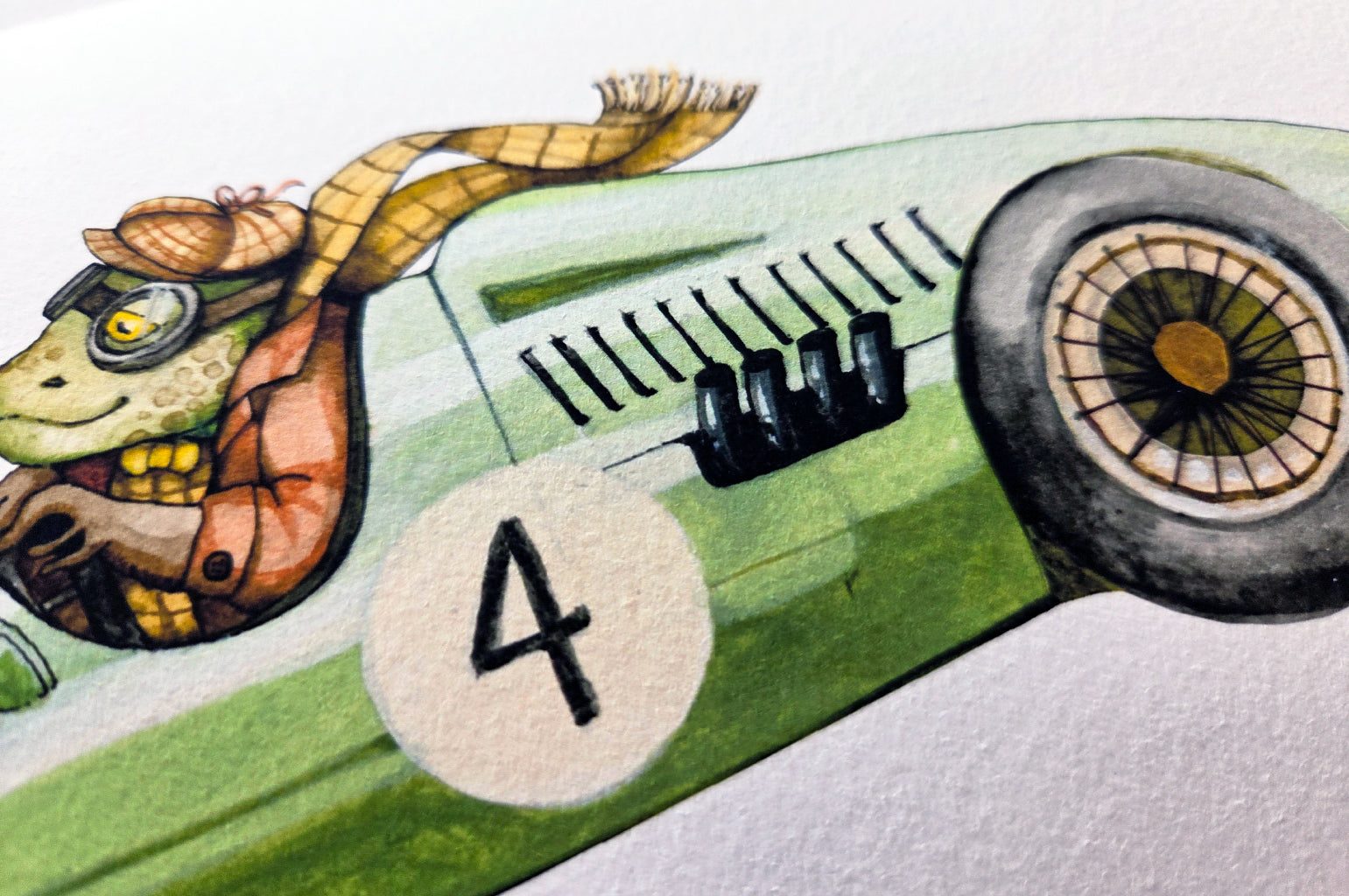 Children's Toad Racing Car Picture for Kids Room (Copy)
