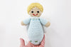 Handmade crochet angel rattle toy