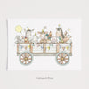 Farm Tractor Trailer Cart Kid&#39;s Art Print